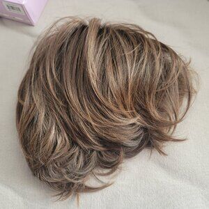 Jamie Lynn VersaFiber® Wig by Paula Young,  8/12A#6 Peacon Delight Rooted